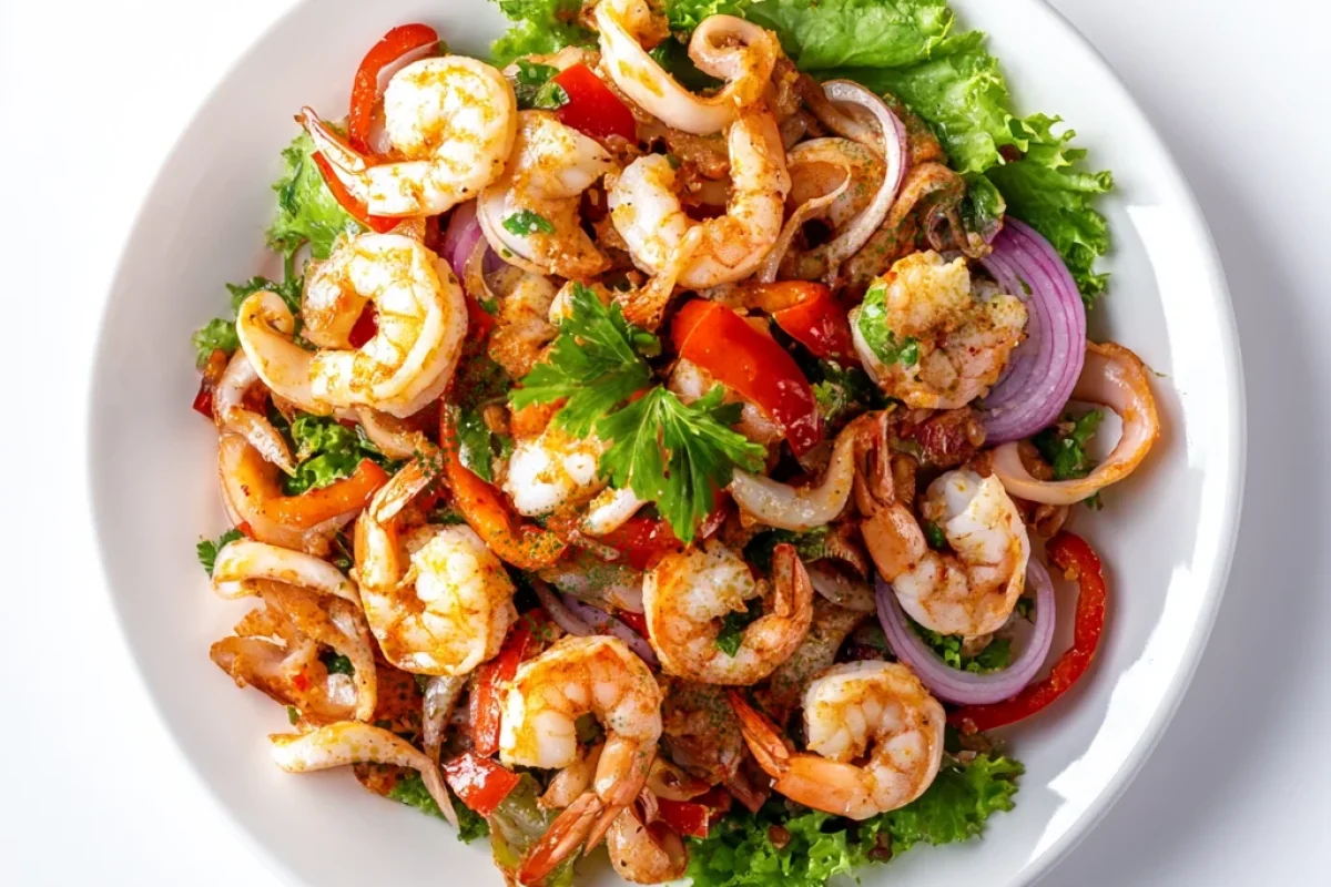 ยำไข่ผำทะเลแซ่บ