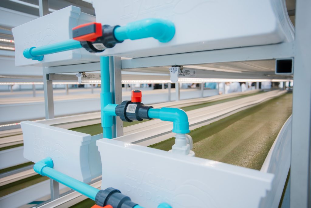 อุปกรณ์ท่อน้ำล้นแบบร่องสลับ