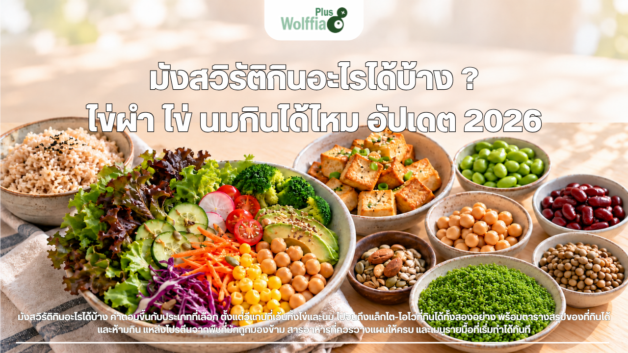 มังสวิรัติกินอะไรได้บ้าง ? ไข่ผำ ไข่ นมกินได้ไหม อัปเดต 2026
